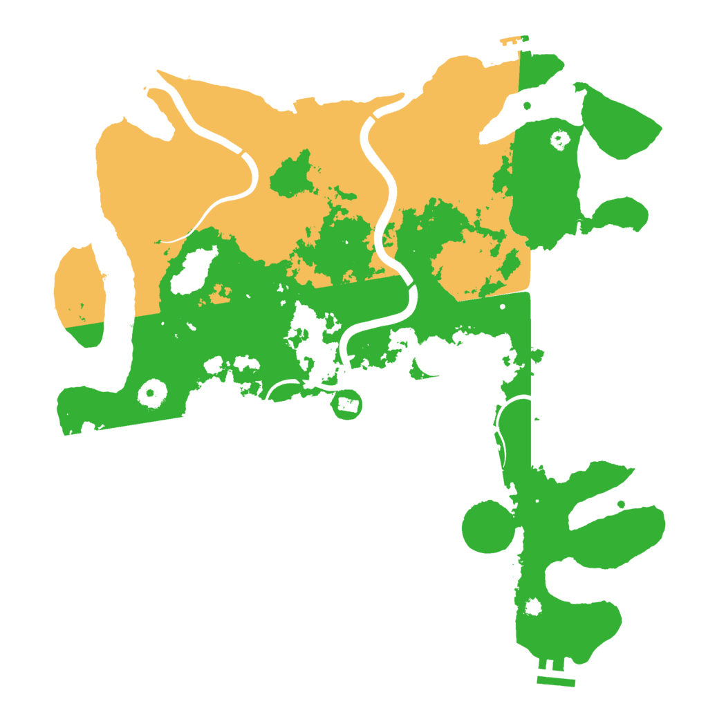 Biome Rust Map: Procedural Map, Size: 3750, Seed: 57586278