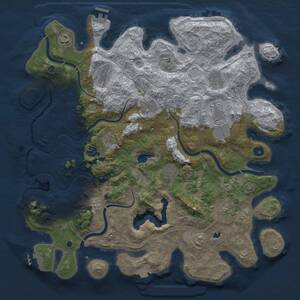Thumbnail Rust Map: Procedural Map, Size: 4350, Seed: 550700040, 16 Monuments