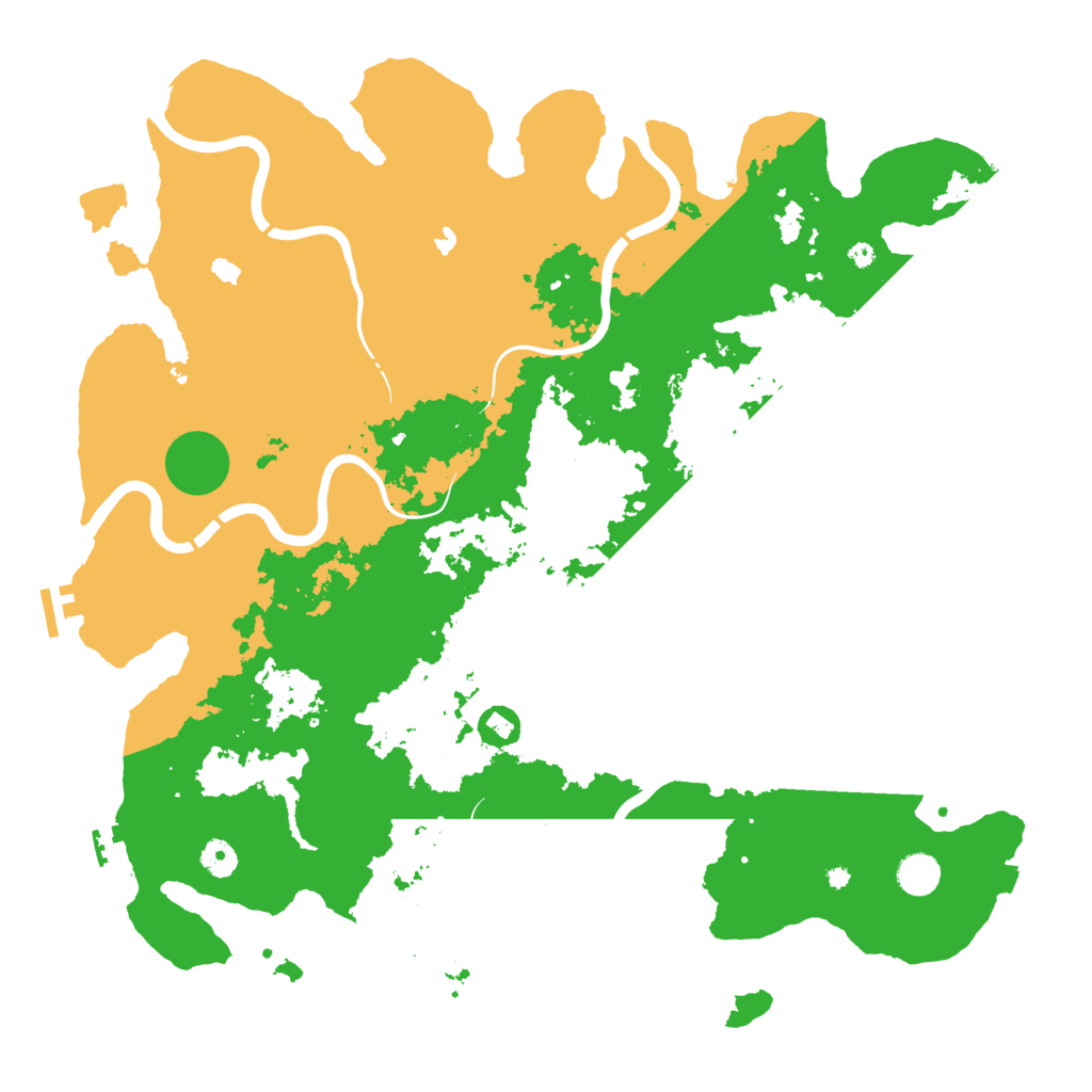Biome Rust Map: Procedural Map, Size: 4500, Seed: 381324583