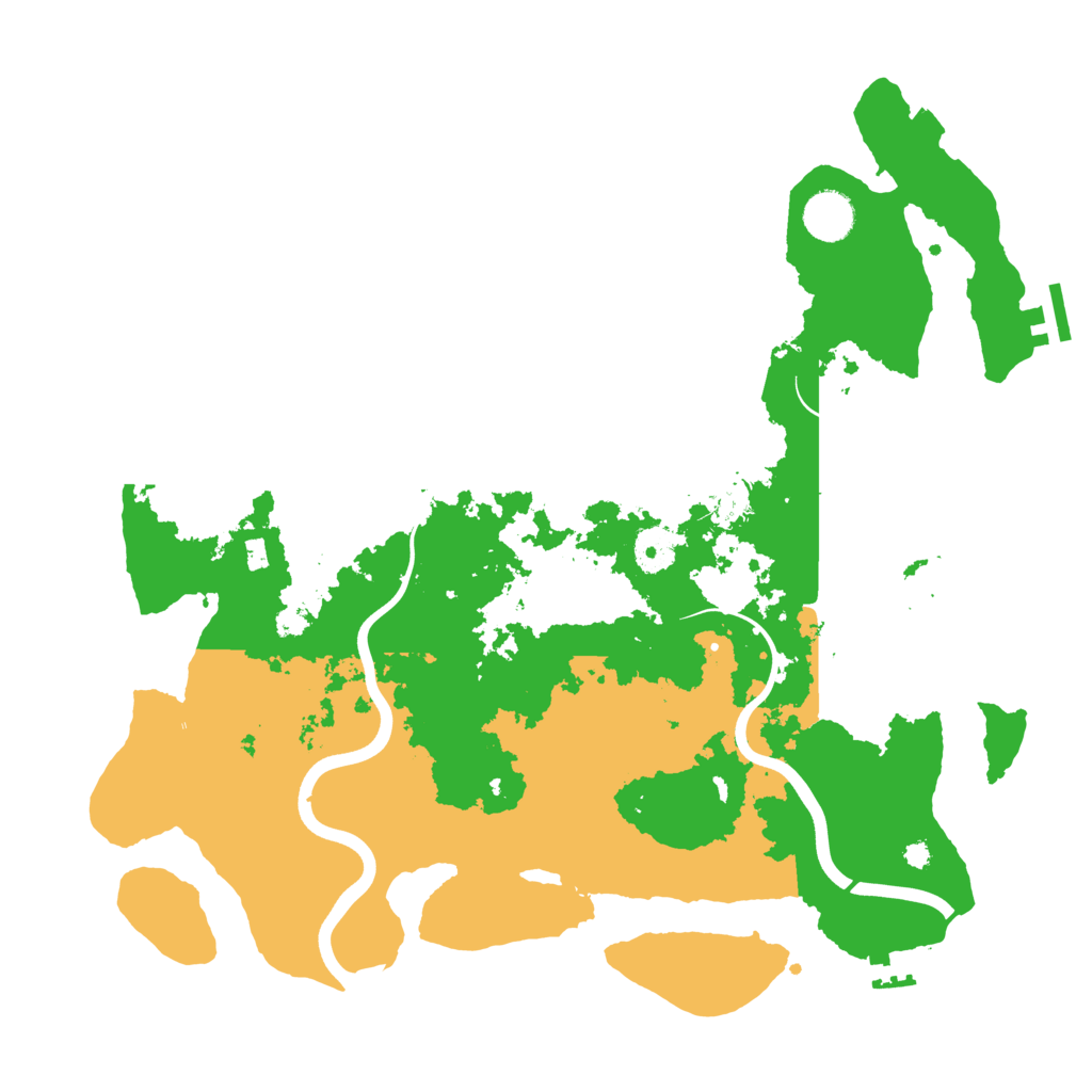 Biome Rust Map: Procedural Map, Size: 3800, Seed: 1100029074