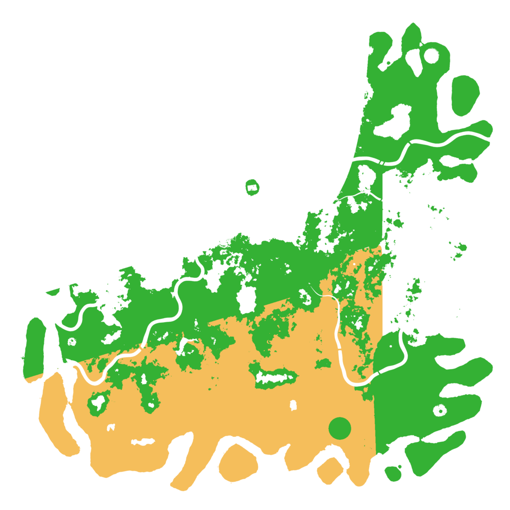 Biome Rust Map: Procedural Map, Size: 6000, Seed: 6479