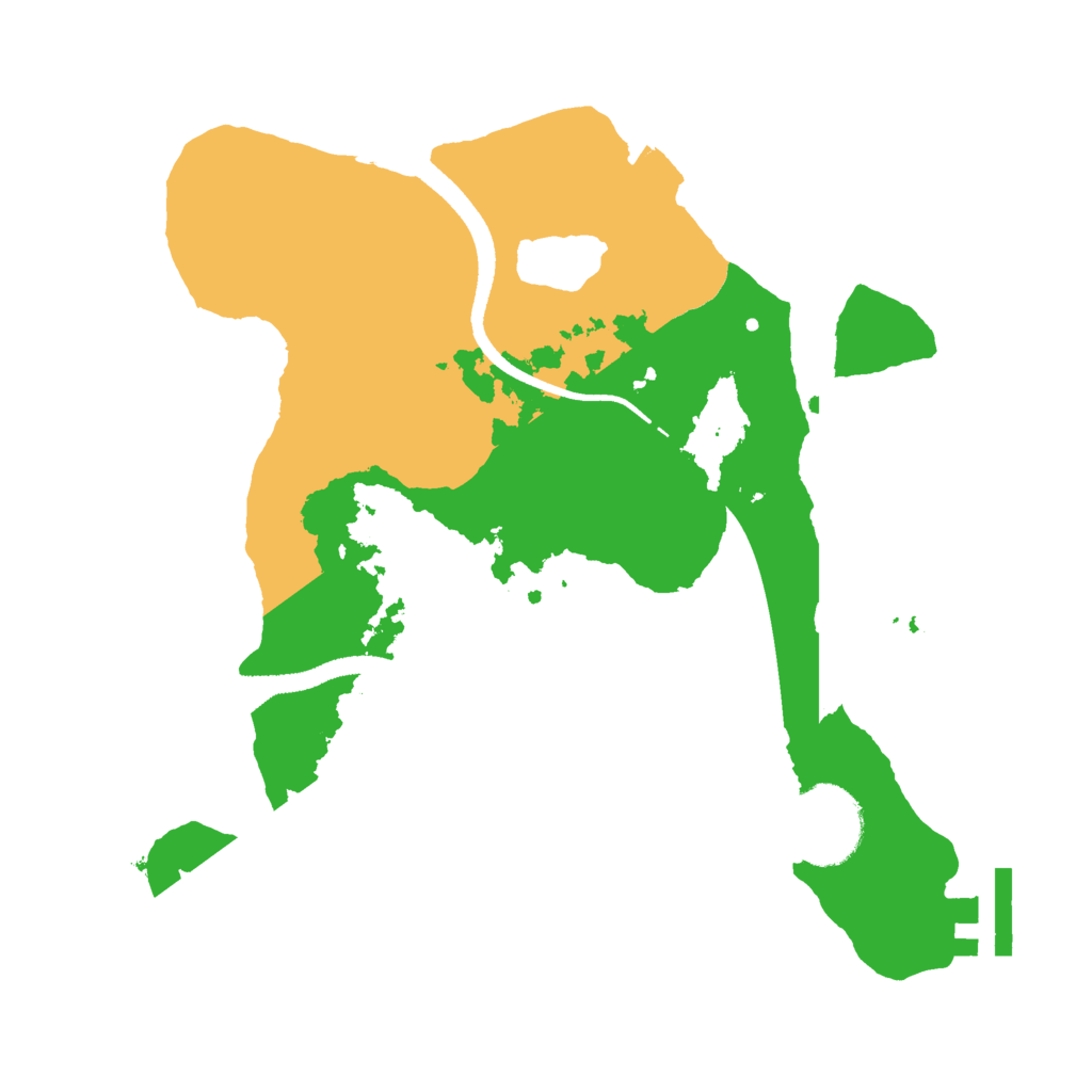 Biome Rust Map: Procedural Map, Size: 2500, Seed: 799960435