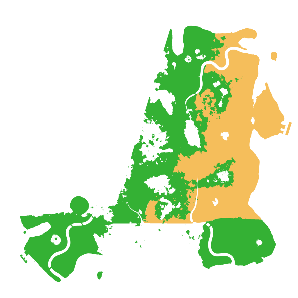 Biome Rust Map: Procedural Map, Size: 4500, Seed: 830275936