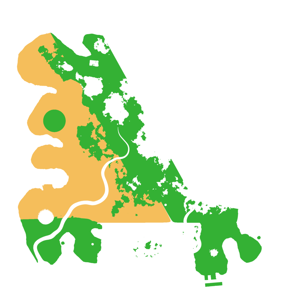 Biome Rust Map: Procedural Map, Size: 3500, Seed: 612088852