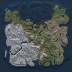 Thumbnail Rust Map: Procedural Map, Size: 4500, Seed: 977168, 15 Monuments