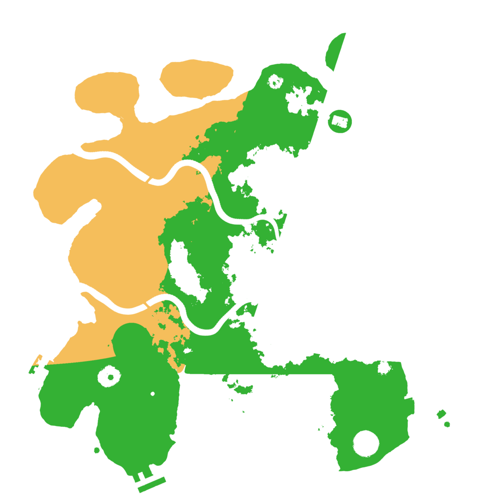 Biome Rust Map: Procedural Map, Size: 3500, Seed: 469498098