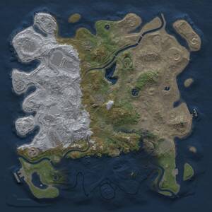 Thumbnail Rust Map: Procedural Map, Size: 4250, Seed: 855394152, 17 Monuments