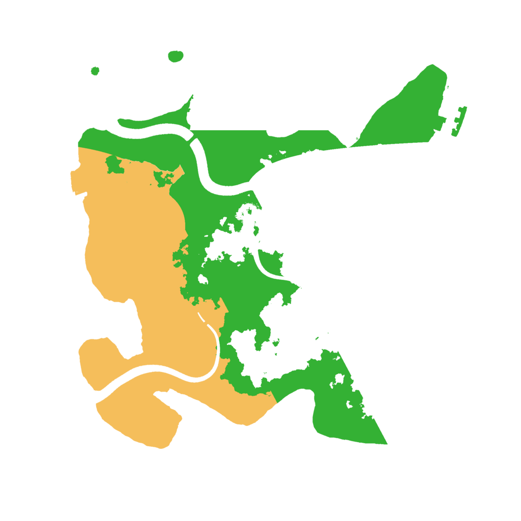 Biome Rust Map: Procedural Map, Size: 2500, Seed: 1262307844