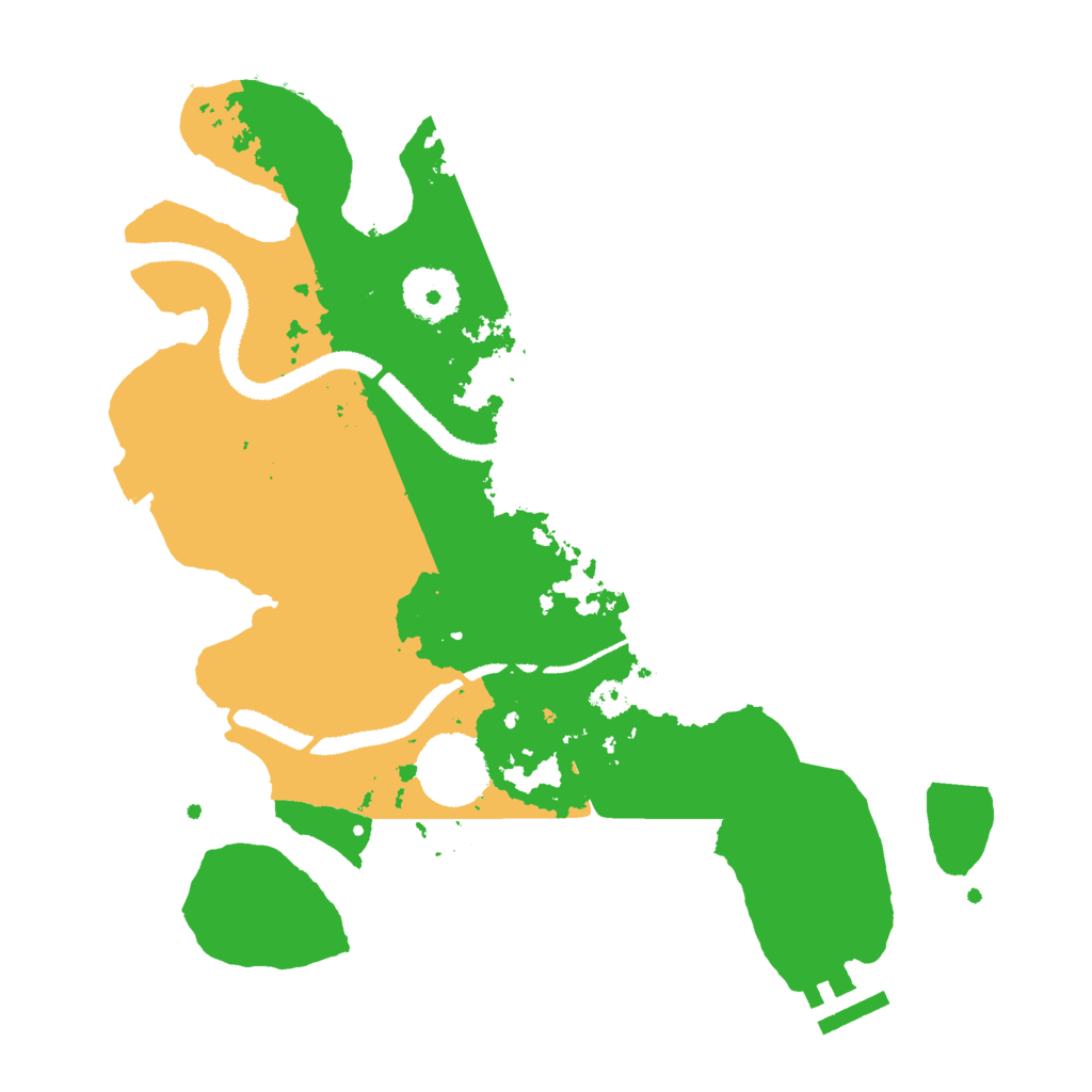 Biome Rust Map: Procedural Map, Size: 3000, Seed: 457487