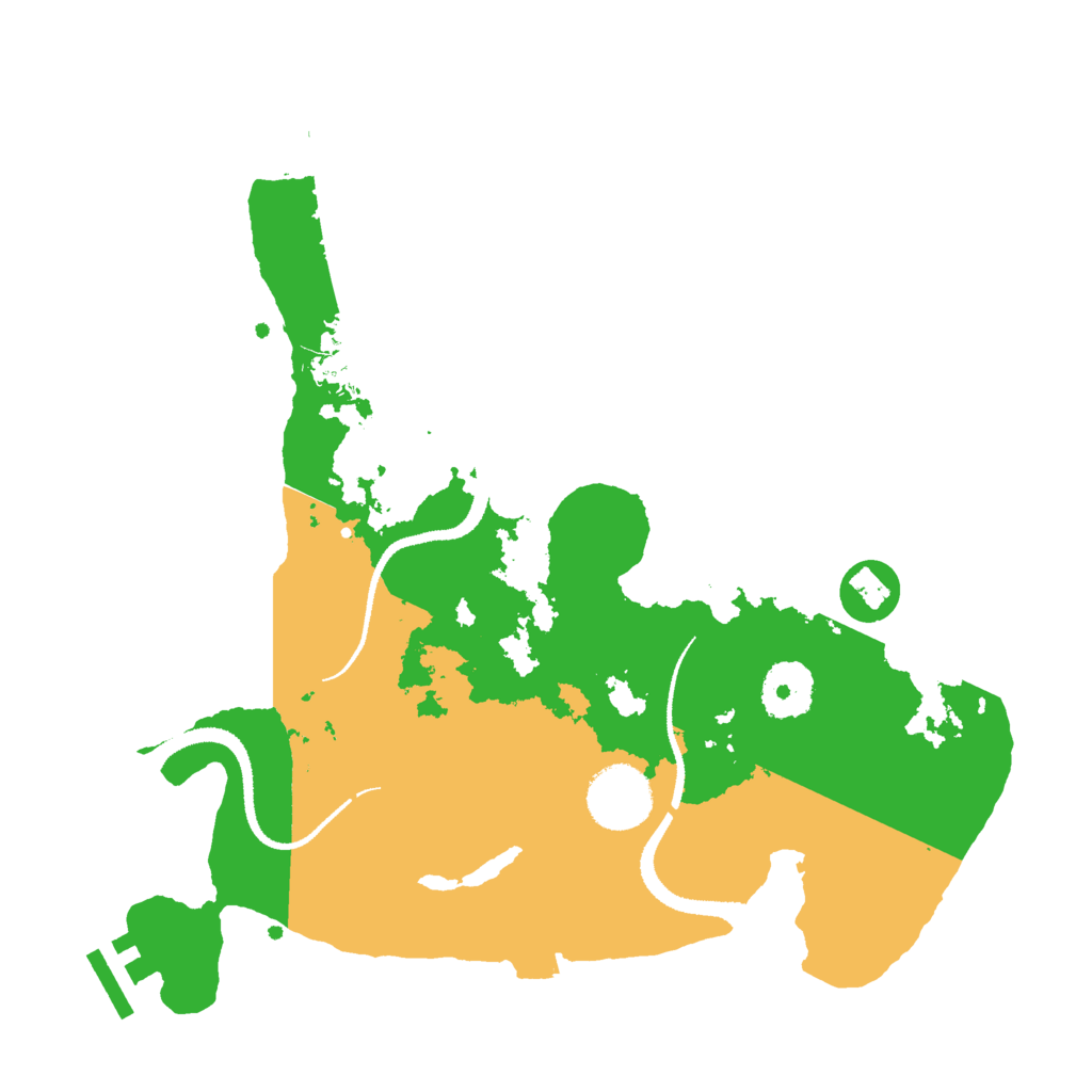 Biome Rust Map: Procedural Map, Size: 3000, Seed: 15297