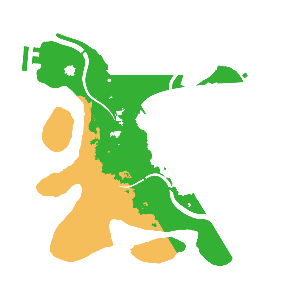 Biome Rust Map: Procedural Map, Size: 2500, Seed: 648469426