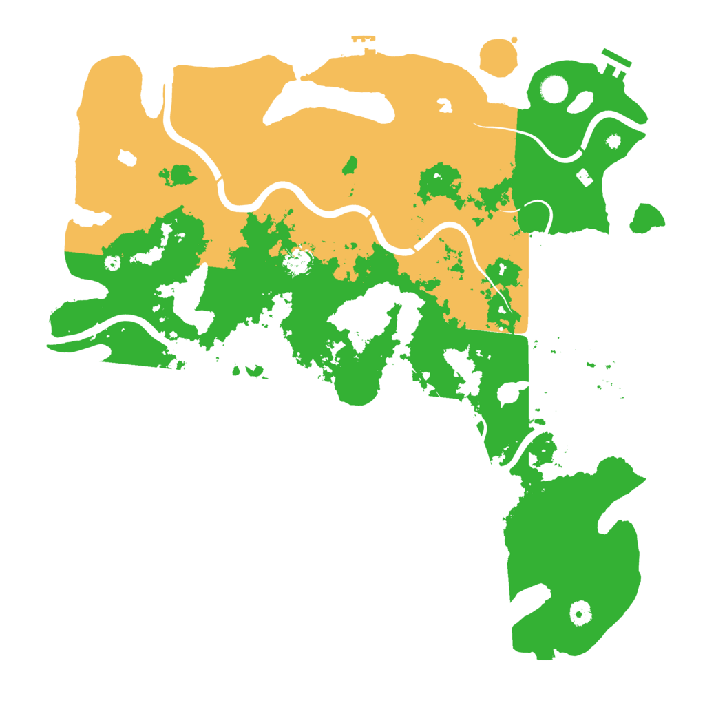 Biome Rust Map: Procedural Map, Size: 4500, Seed: 721226174