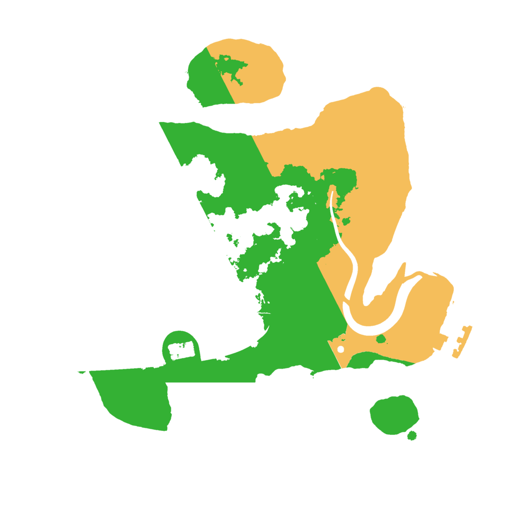 Biome Rust Map: Procedural Map, Size: 2200, Seed: 2031397881