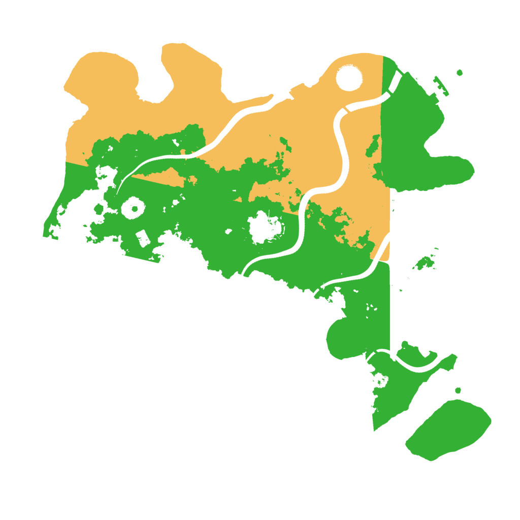 Biome Rust Map: Procedural Map, Size: 3500, Seed: 721329