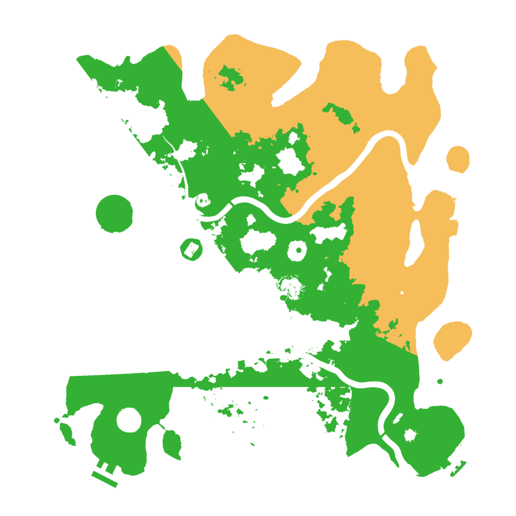 Biome Rust Map: Procedural Map, Size: 3800, Seed: 50201261