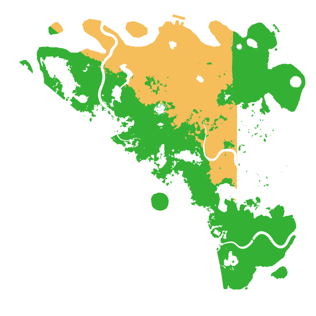 Biome Rust Map: Procedural Map, Size: 5000, Seed: 1153848955