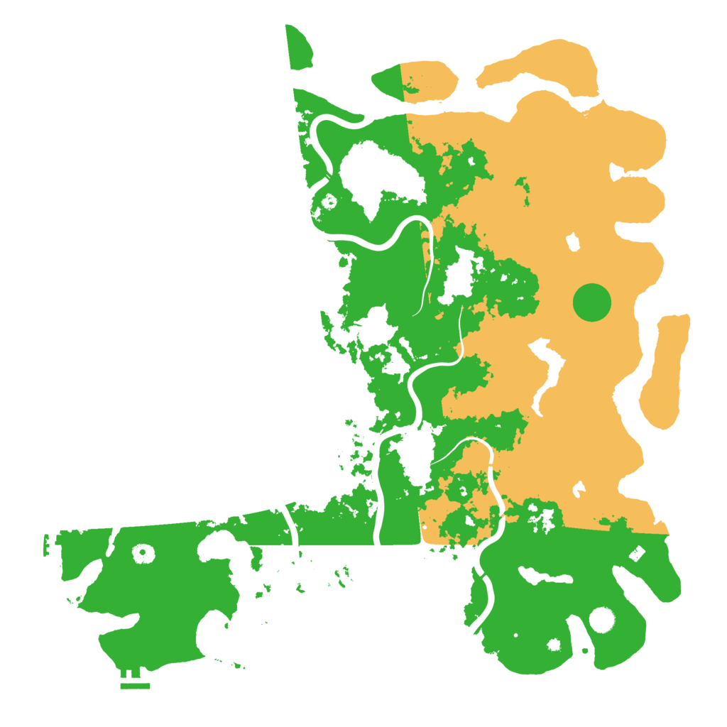 Biome Rust Map: Procedural Map, Size: 5000, Seed: 19754