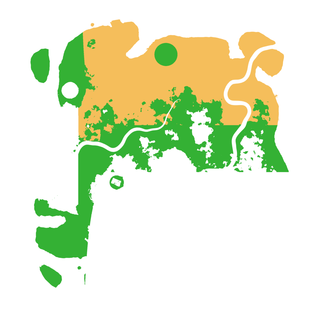 Biome Rust Map: Procedural Map, Size: 3600, Seed: 1951251580
