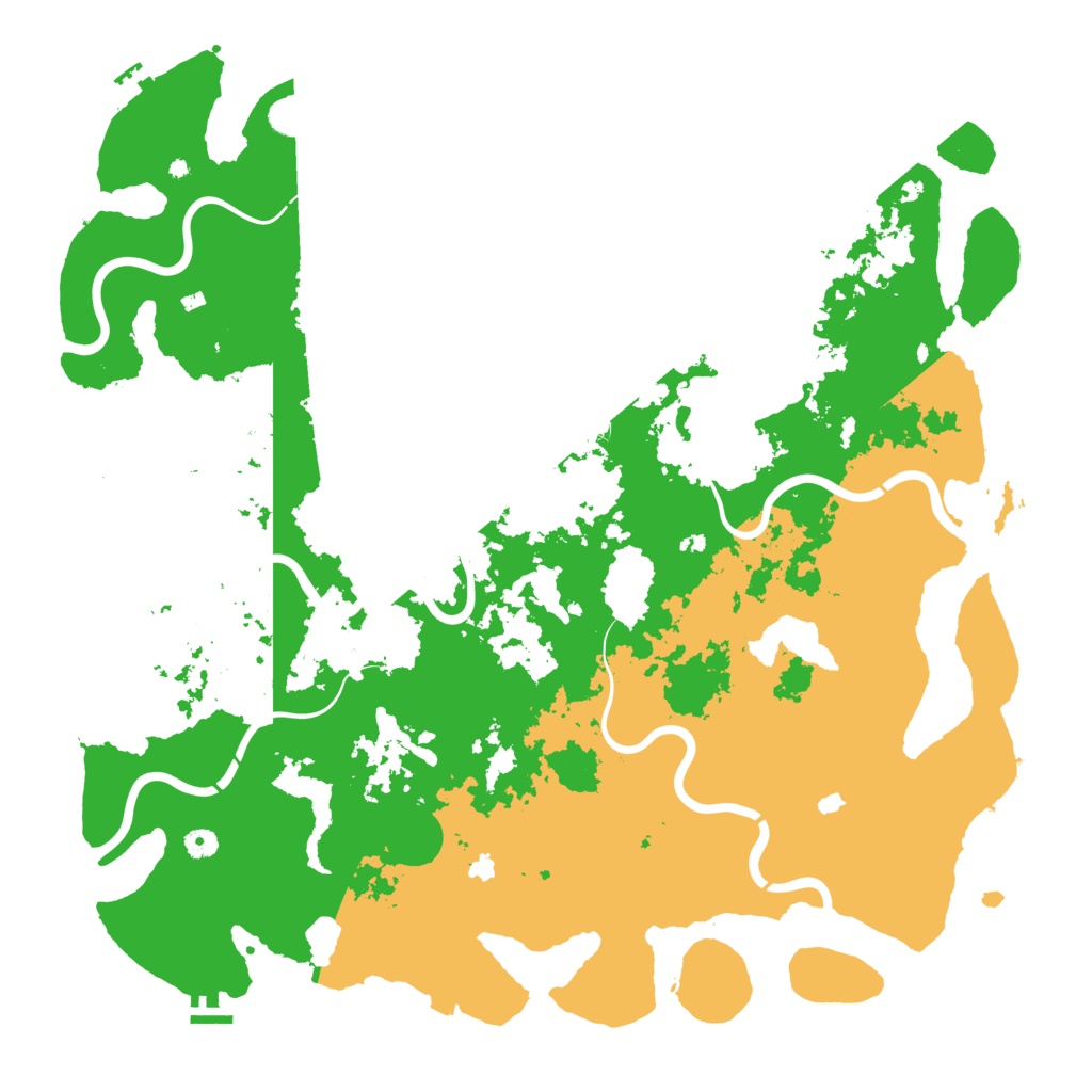 Biome Rust Map: Procedural Map, Size: 5200, Seed: 3265842