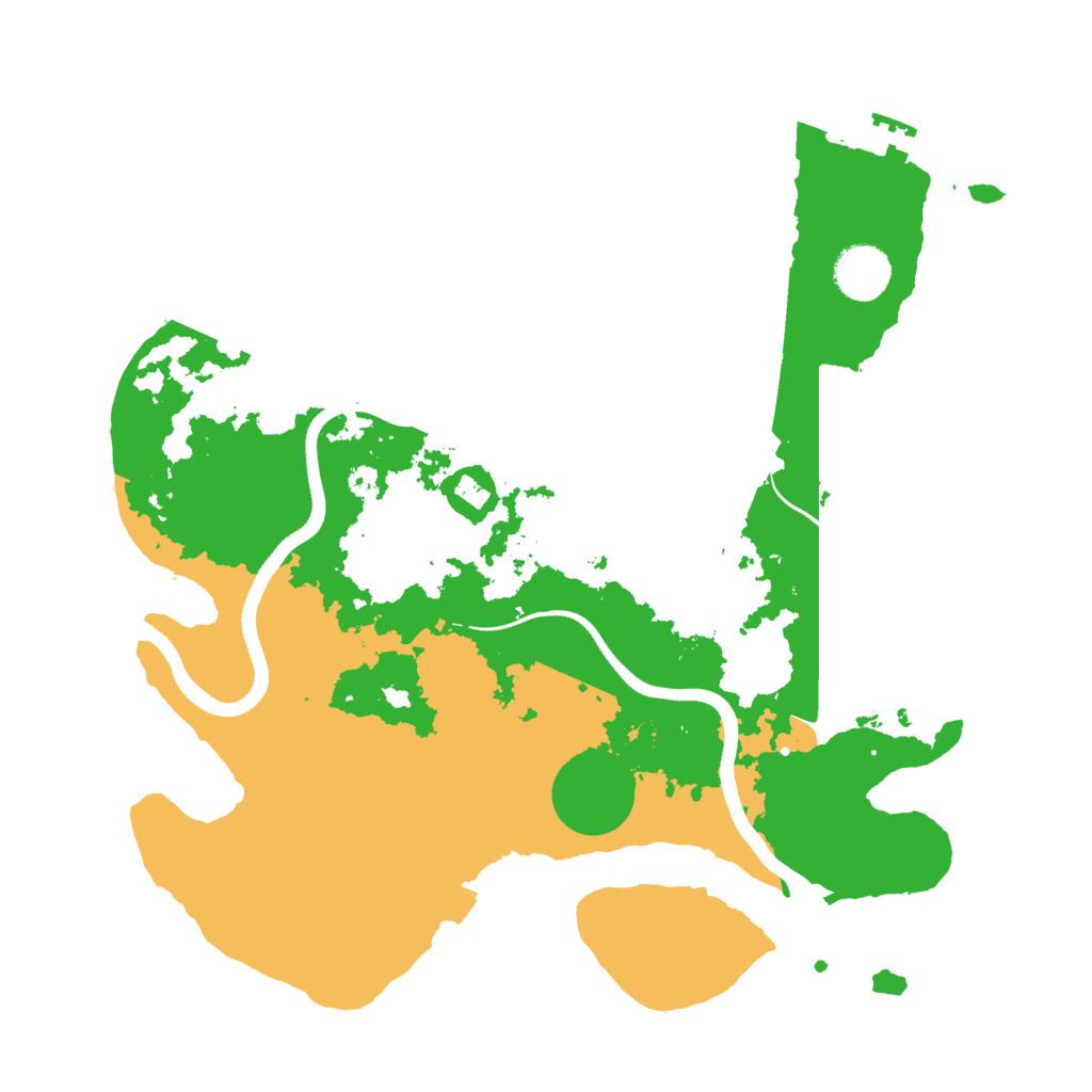 Biome Rust Map: Procedural Map, Size: 3500, Seed: 873897096