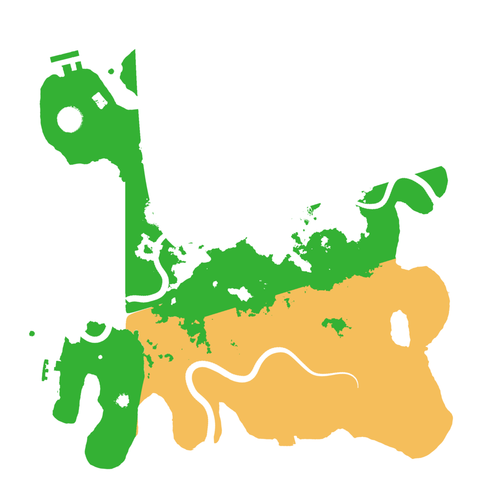 Biome Rust Map: Procedural Map, Size: 3500, Seed: 383358932