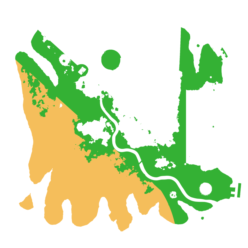 Biome Rust Map: Procedural Map, Size: 3500, Seed: 123422