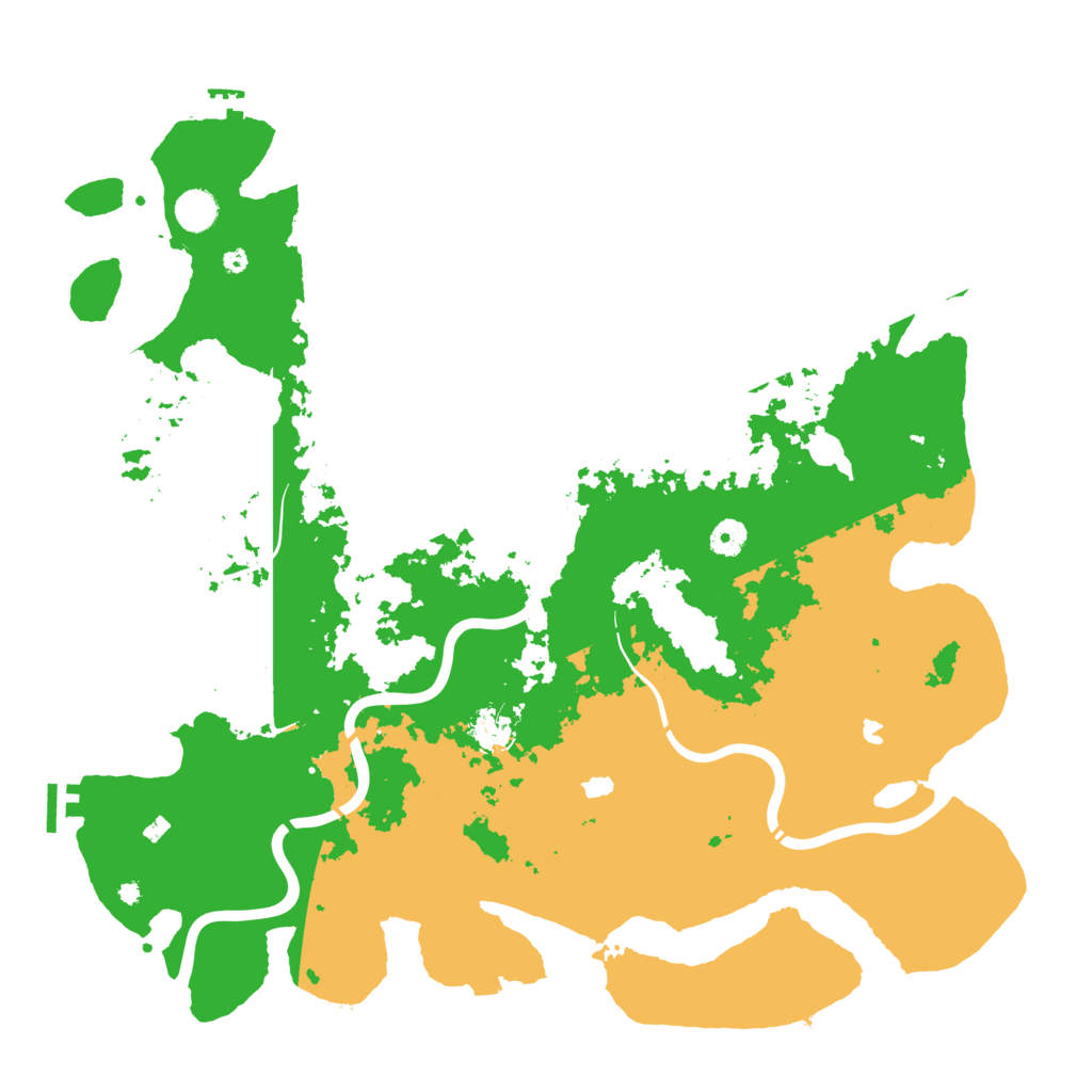 Biome Rust Map: Procedural Map, Size: 4500, Seed: 497517088