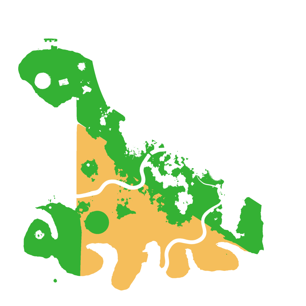 Biome Rust Map: Procedural Map, Size: 3500, Seed: 33666787