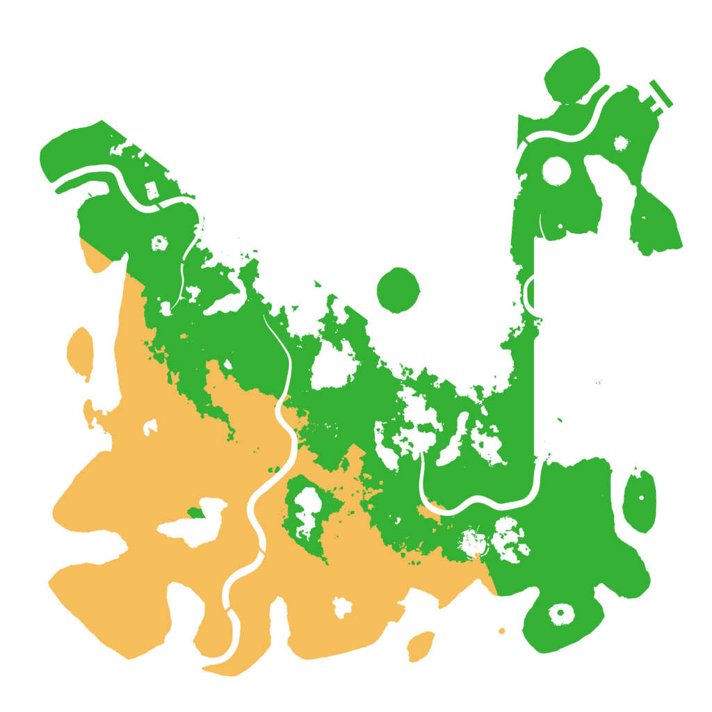 Biome Rust Map: Procedural Map, Size: 4500, Seed: 496767395