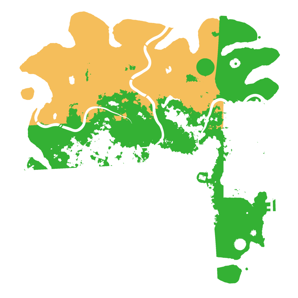 Biome Rust Map: Procedural Map, Size: 4500, Seed: 545