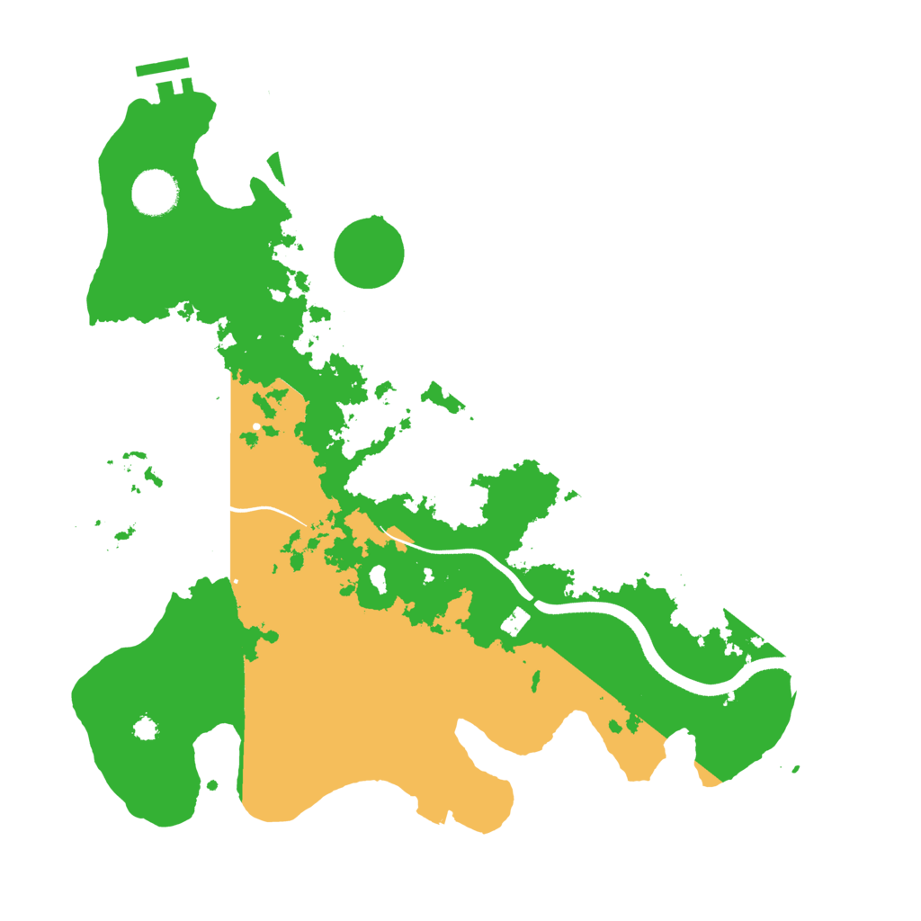 Biome Rust Map: Procedural Map, Size: 3500, Seed: 11062025