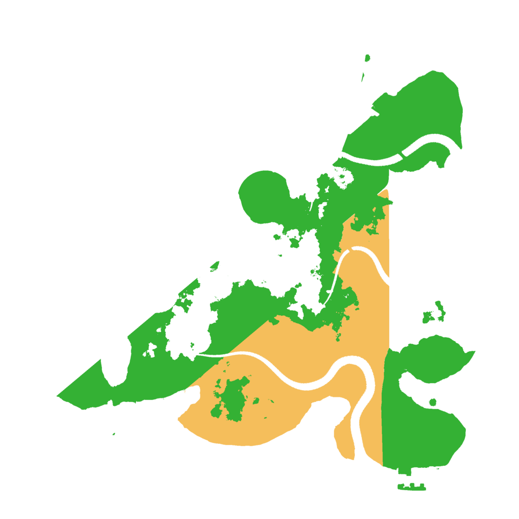 Biome Rust Map: Procedural Map, Size: 2800, Seed: 55555