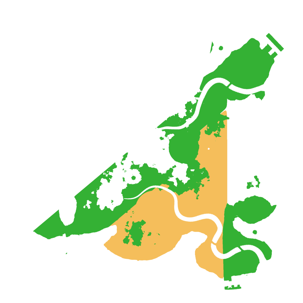 Biome Rust Map: Procedural Map, Size: 2800, Seed: 55555