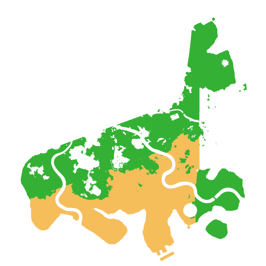 Biome Rust Map: Procedural Map, Size: 3500, Seed: 800329714