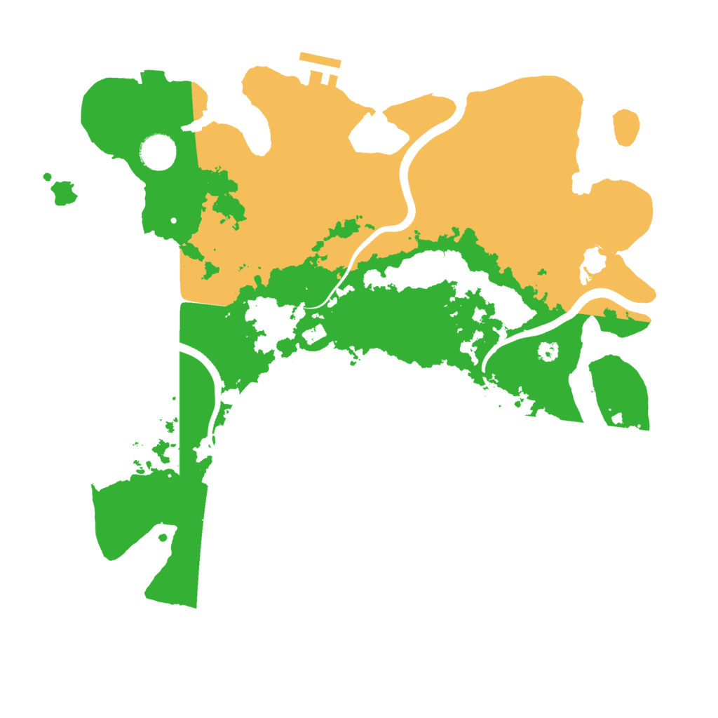 Biome Rust Map: Procedural Map, Size: 3500, Seed: 784844964