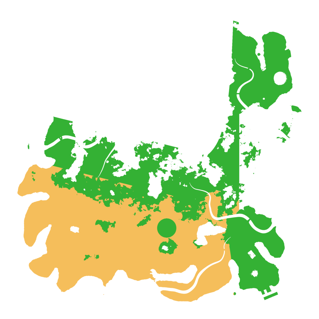Biome Rust Map: Procedural Map, Size: 4400, Seed: 310202