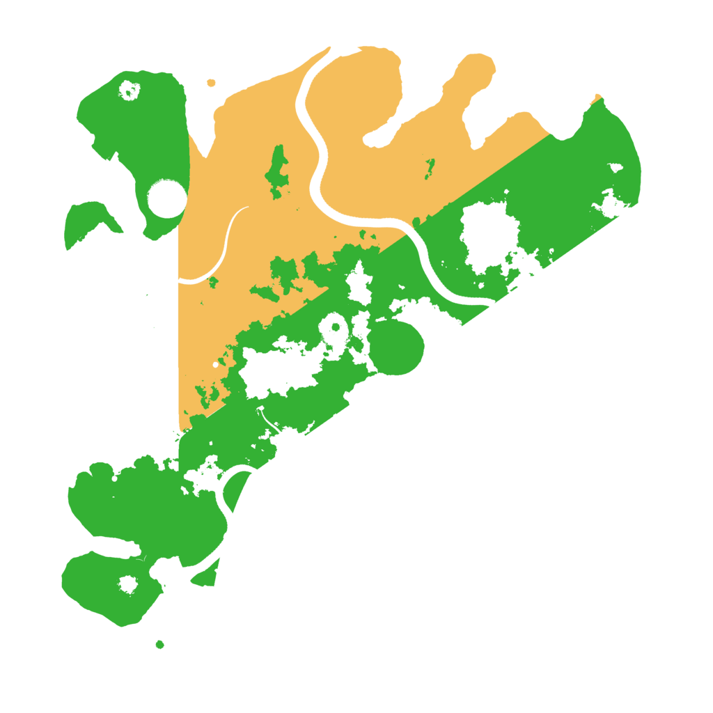 Biome Rust Map: Procedural Map, Size: 3500, Seed: 645645