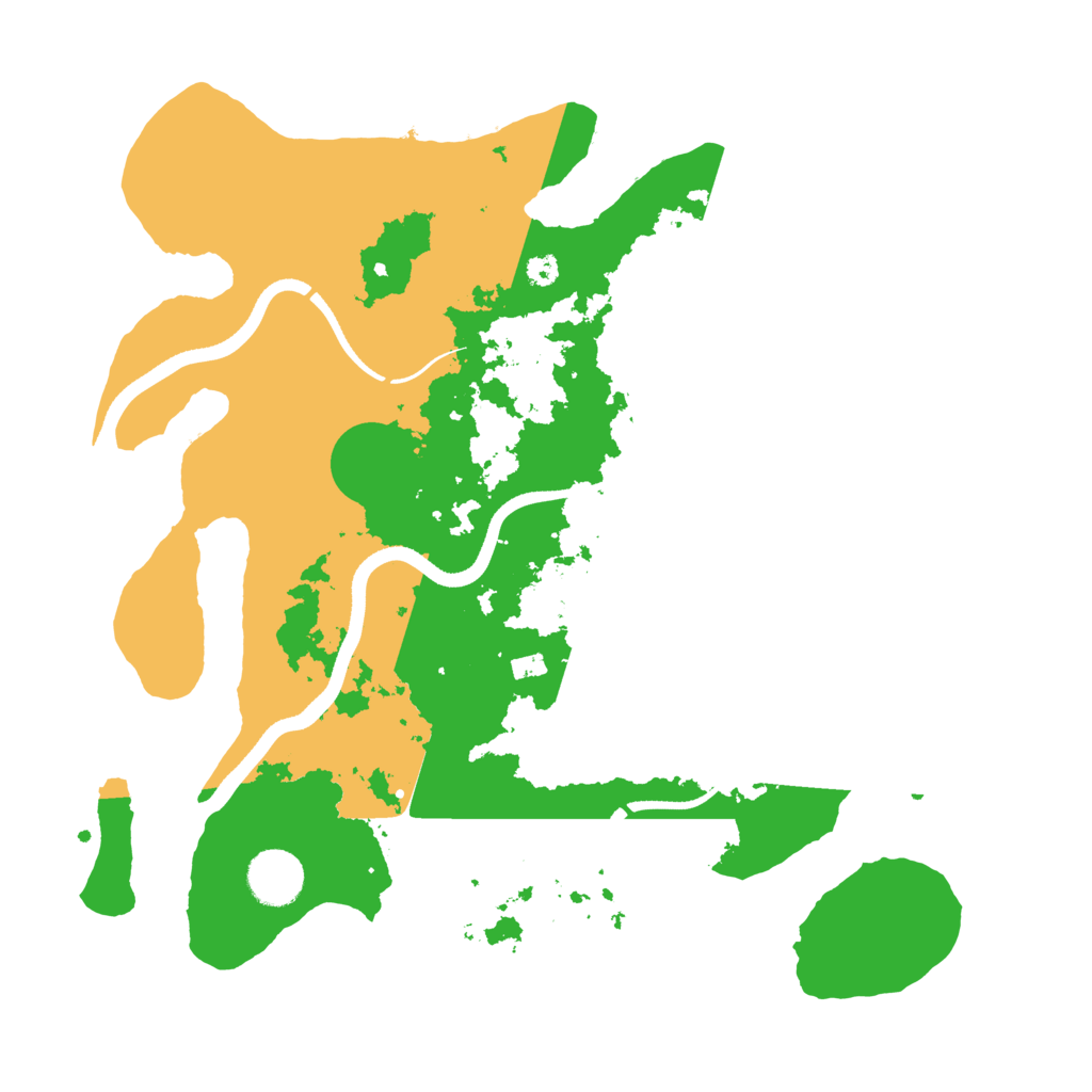 Biome Rust Map: Procedural Map, Size: 3500, Seed: 43231102