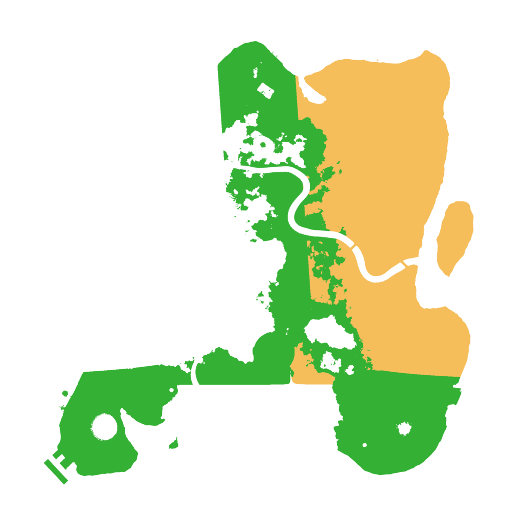 Biome Rust Map: Procedural Map, Size: 3500, Seed: 1266592489