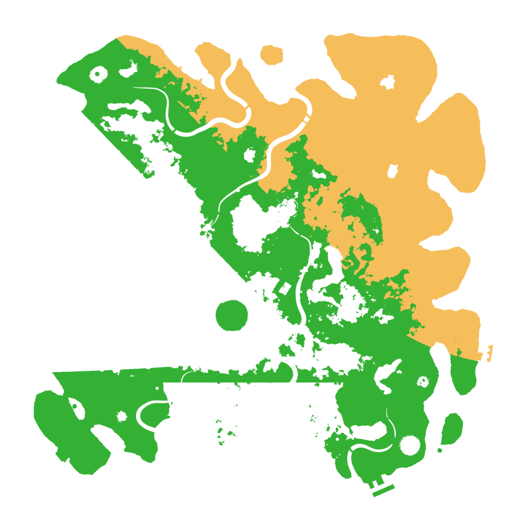 Biome Rust Map: Procedural Map, Size: 4500, Seed: 157199341