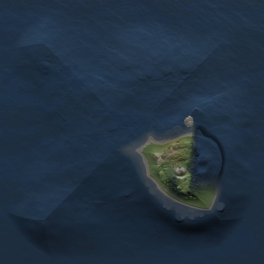 Rust Map: Procedural Map, Size: 1000, Seed: 407527421, 1 Monuments