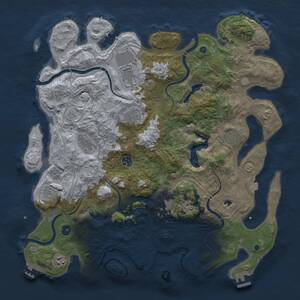Thumbnail Rust Map: Procedural Map, Size: 4500, Seed: 653901828, 16 Monuments