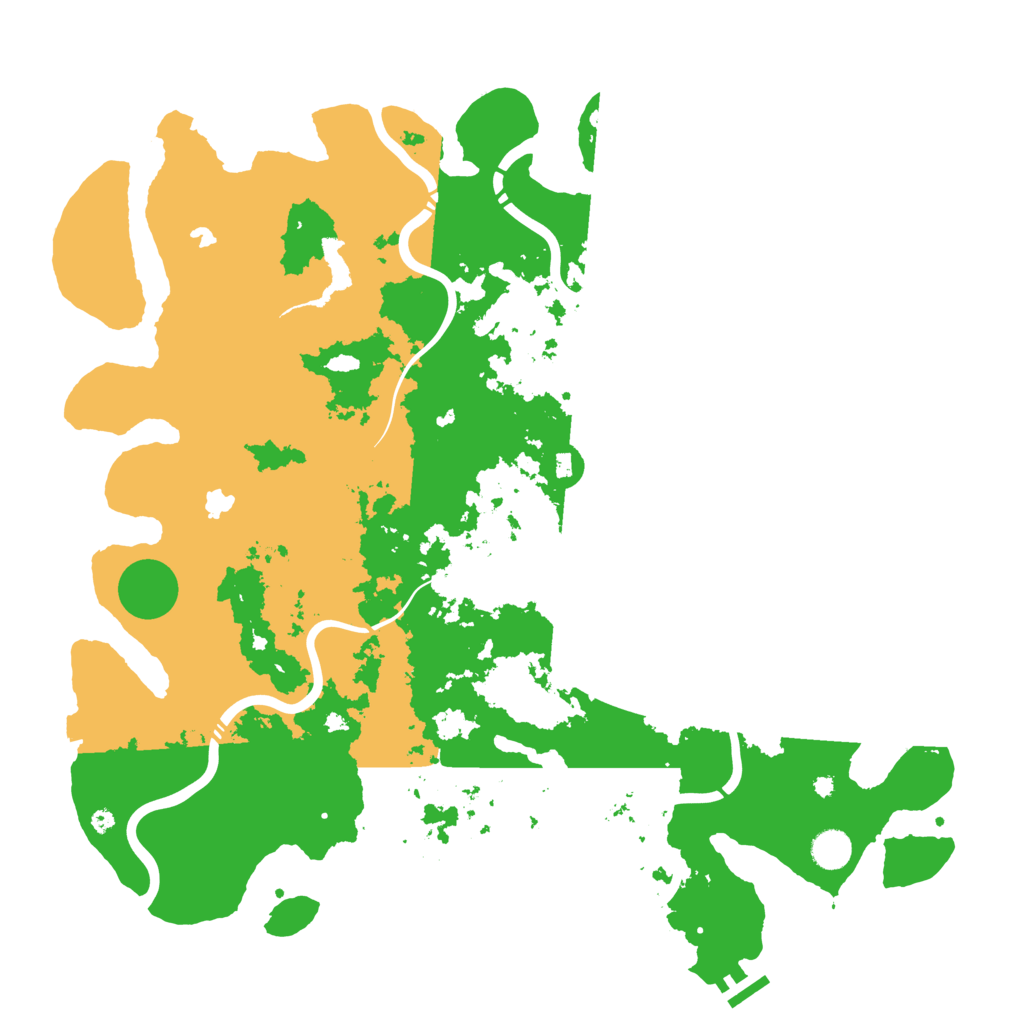 Biome Rust Map: Procedural Map, Size: 4500, Seed: 1256662091
