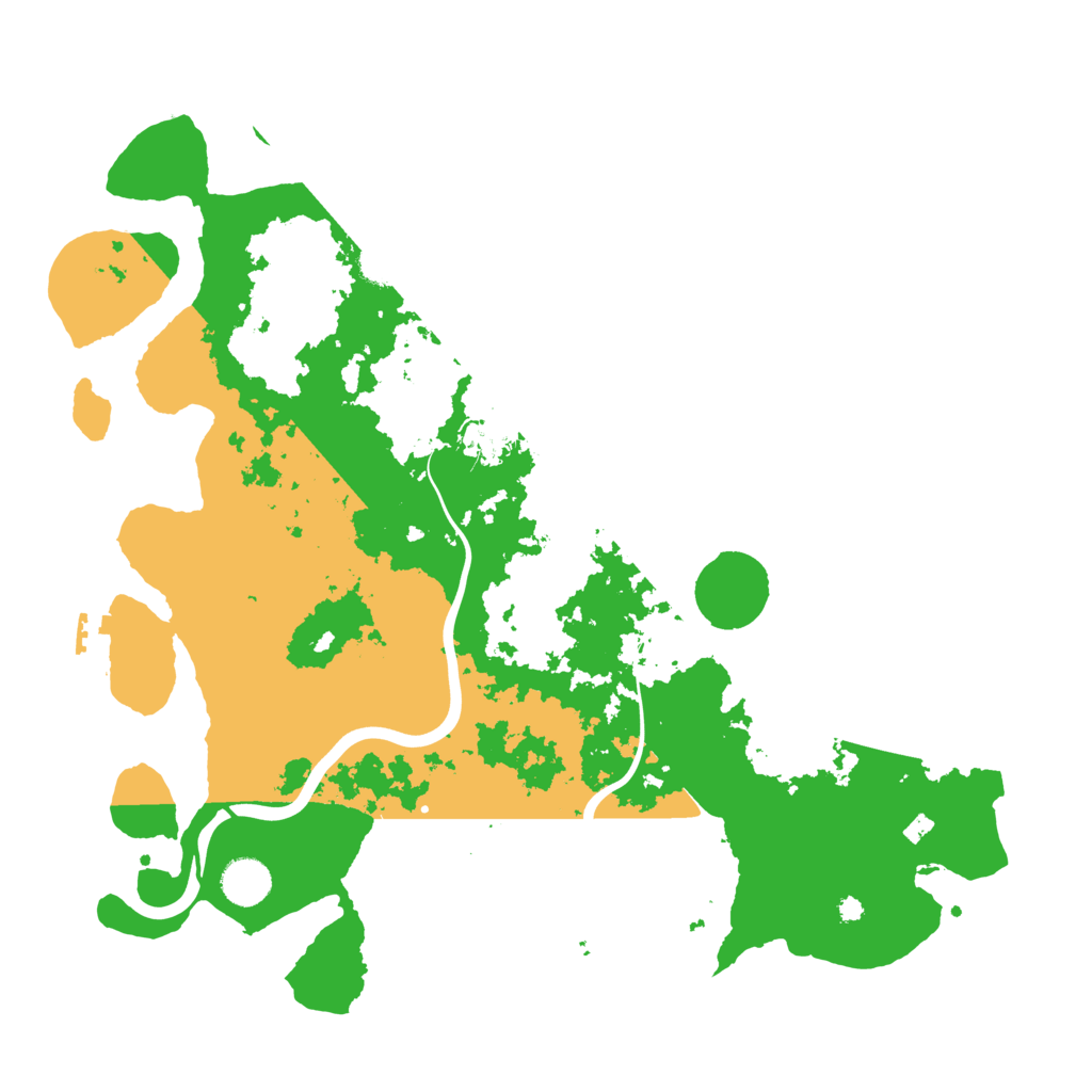 Biome Rust Map: Procedural Map, Size: 3999, Seed: 1242215674