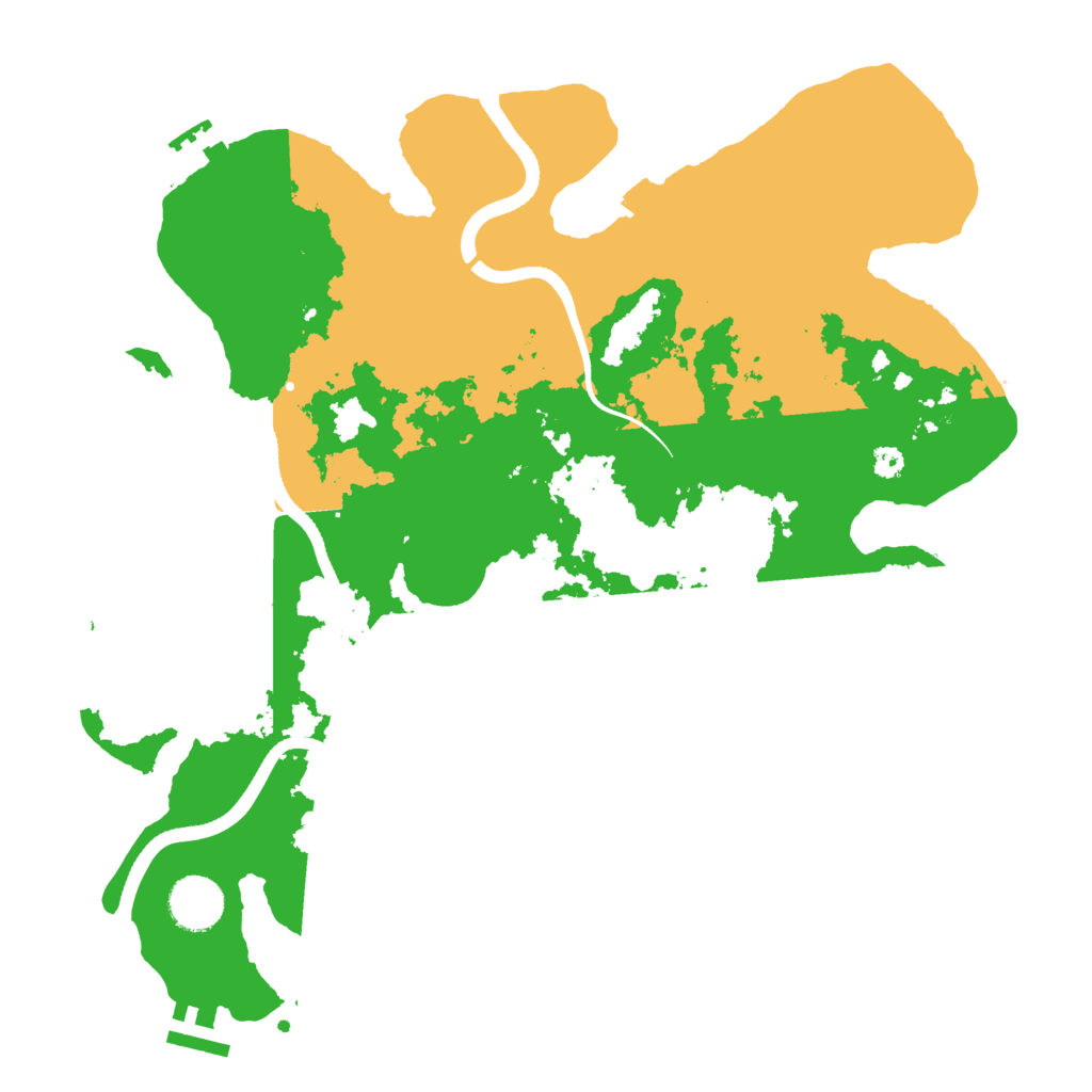 Biome Rust Map: Procedural Map, Size: 3500, Seed: 521603552