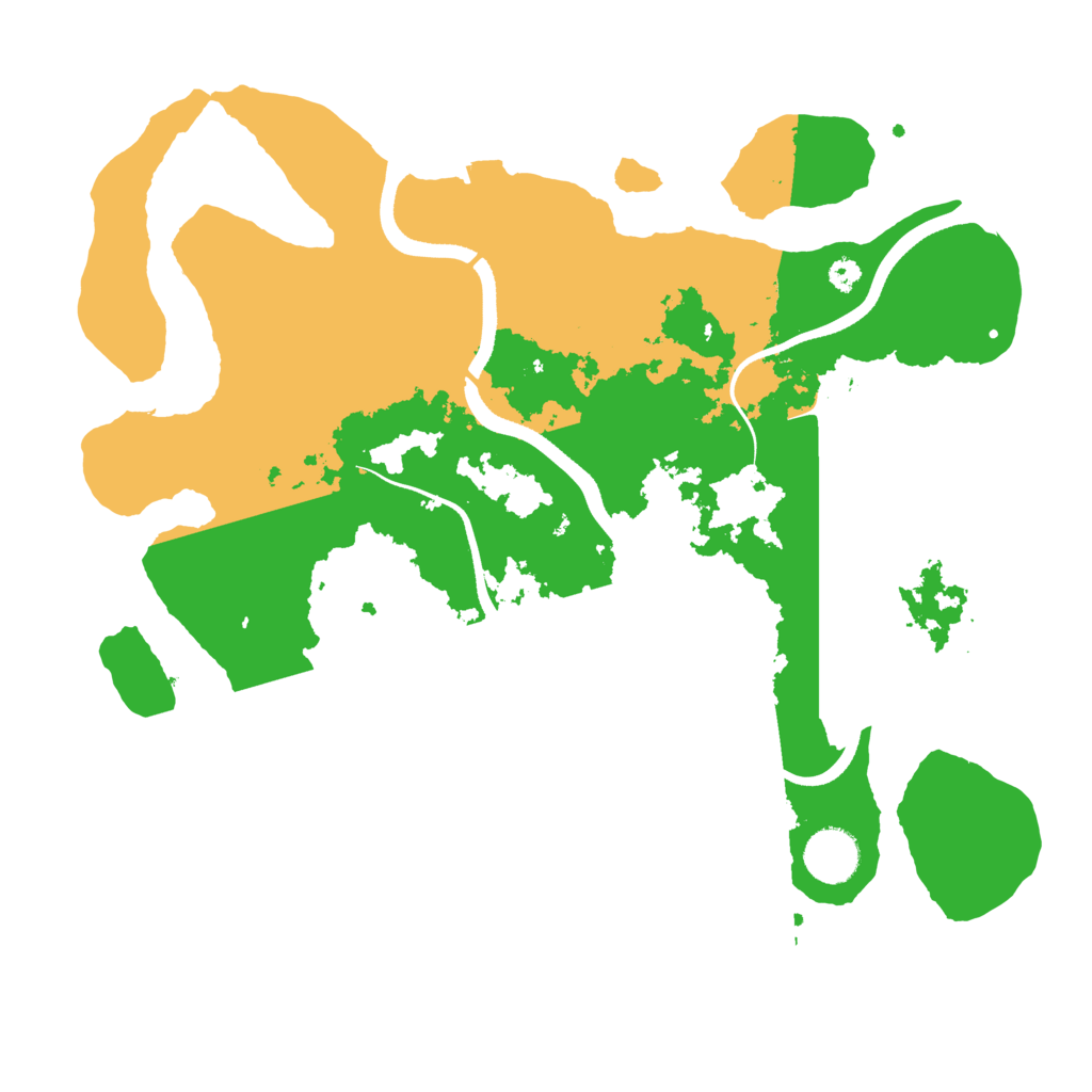 Biome Rust Map: Procedural Map, Size: 3500, Seed: 89984875