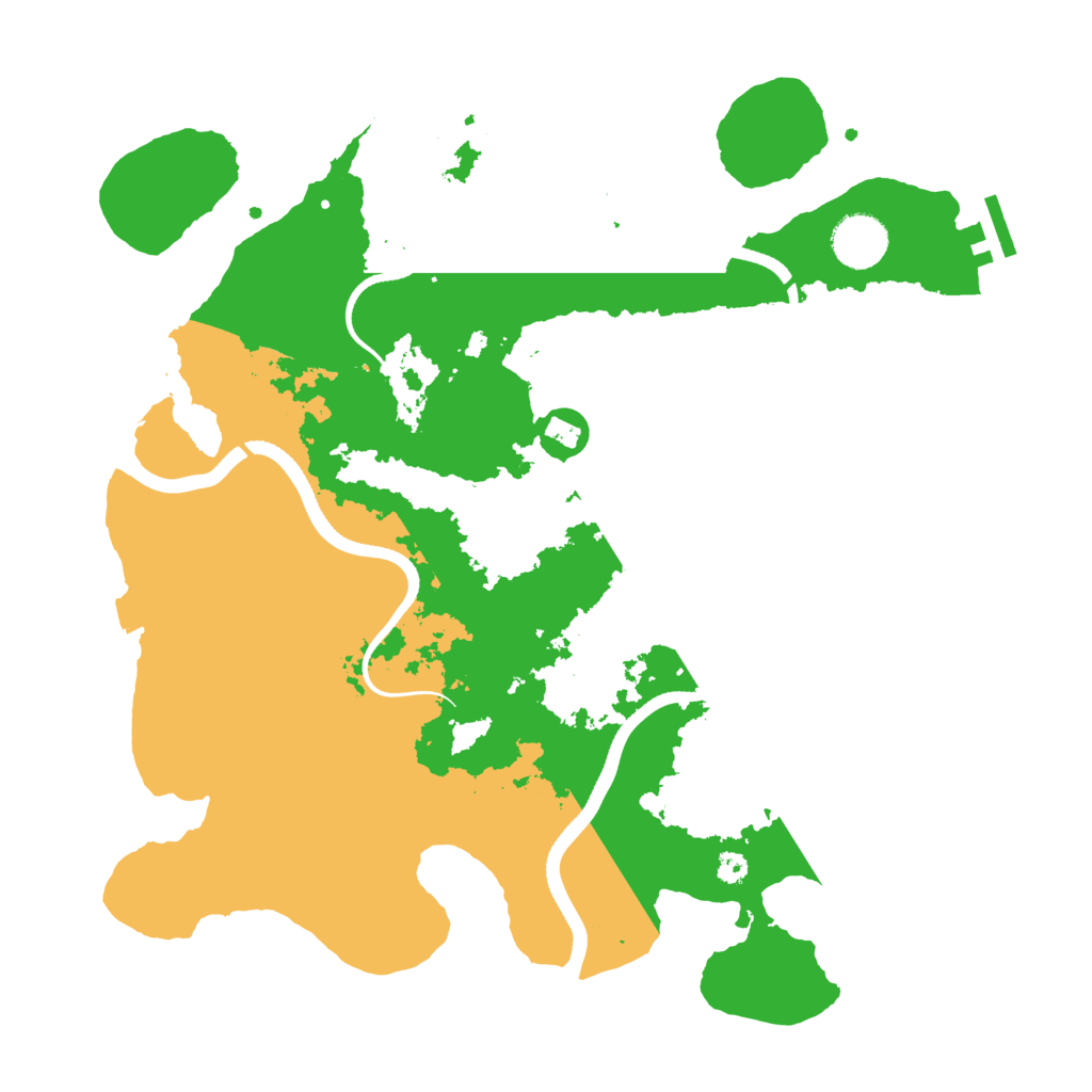 Biome Rust Map: Procedural Map, Size: 3500, Seed: 1056050597