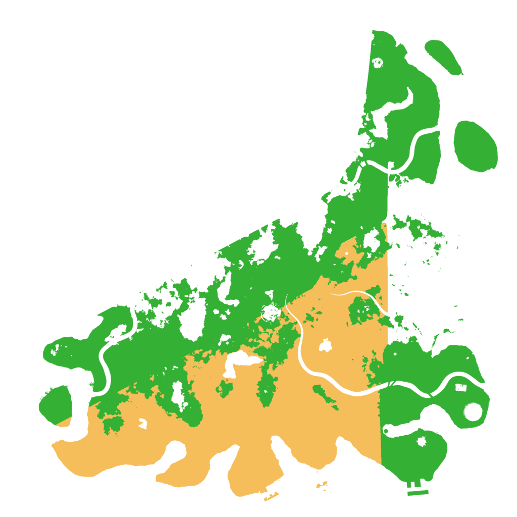Biome Rust Map: Procedural Map, Size: 5000, Seed: 32421