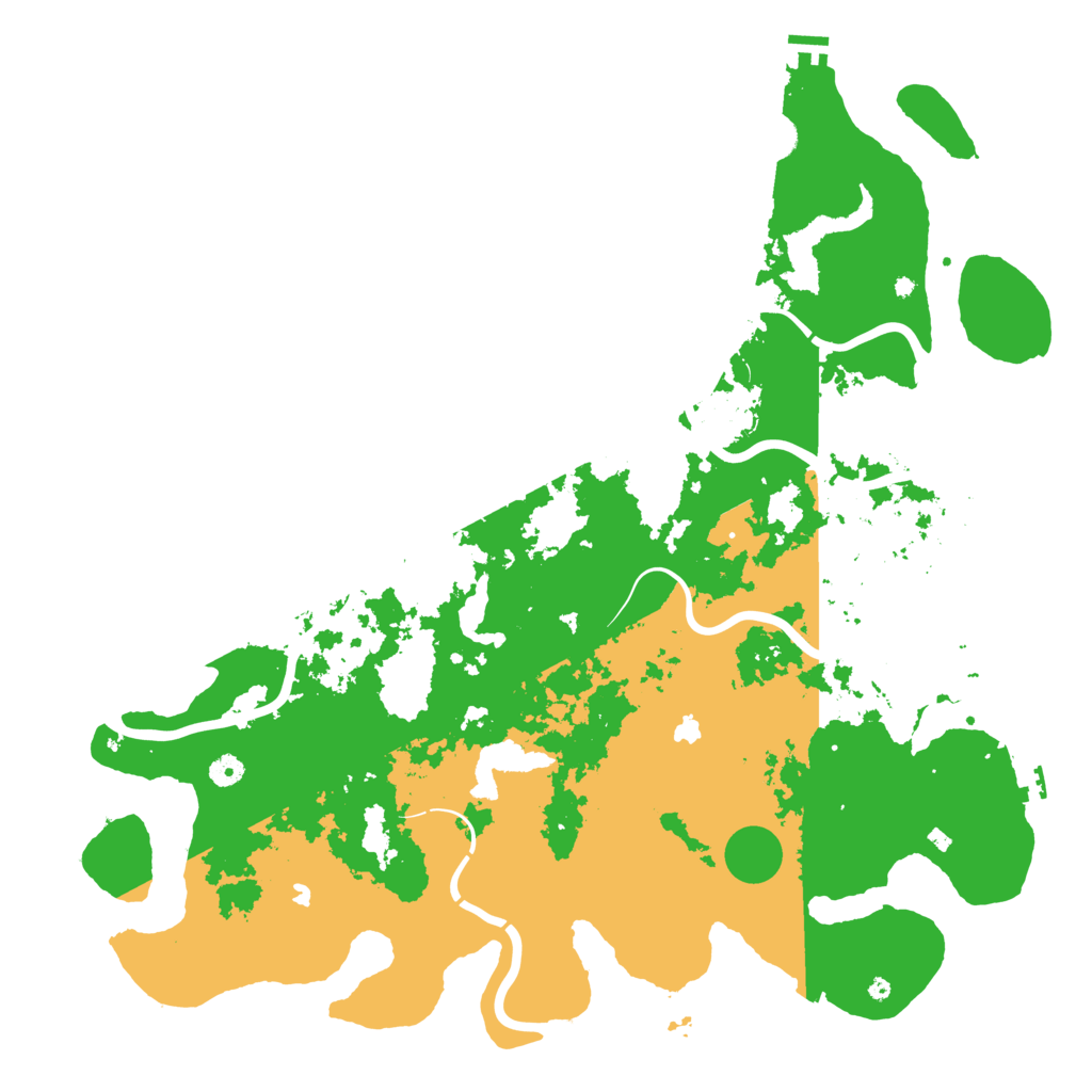 Biome Rust Map: Procedural Map, Size: 5000, Seed: 32421