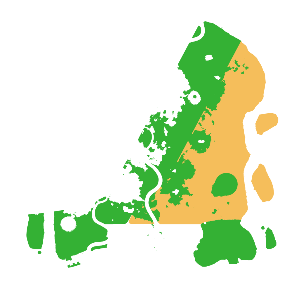Biome Rust Map: Procedural Map, Size: 3499, Seed: 505553699